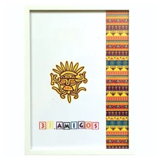 Фоторамка 15*21 "33 Amigos" /1521-1611-015-3/ біла, багет 1611 плоский (1/30)