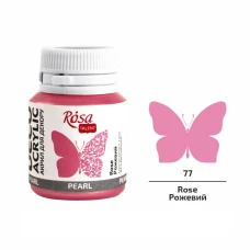 АКРИЛ для декору "ROSA TALENT" /77/ Рожевий, перламутр, 20 мл (1/140)