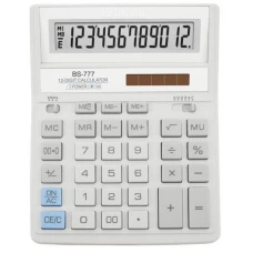 Калькулятор "Brilliant" /BS-777WH/ настол.12-разр,2 пам.205*159, білий