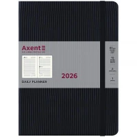 STOCK Щоденник "Axent" 2026 /8831-26-01-A/ Grand Lines, 195*255, чорний (1/12)