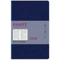 STOCK Дневник "Axent" 2026 /8821-26-02-A/ Partner City Soft, 145*210, синий (1/12)