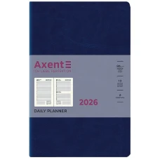 Щоденник "Axent" 2026 /8821-26-02-A/ Partner City Soft, 145*210, синій (1/12)
