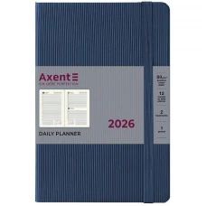 Щоденник "Axent" 2026 /8815-26-48-A/ Partner Lines, 145*210, блакитний (1/12)