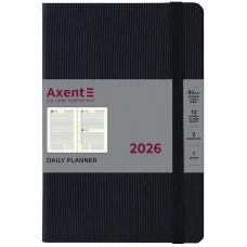 Щоденник "Axent" 2026 /8815-26-01-A/ Partner Lines, 145*210, чорний (1/12)