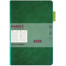 Щоденник "Axent" 2026 /8827-26-2-A/ Partner Muse Soft, 145*210, зелений (1/12)