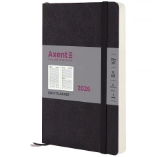 Щоденник "Axent" 2026 /8810-26-01-A/ Partner Soft Skin, 145*210, чорний (1/12)