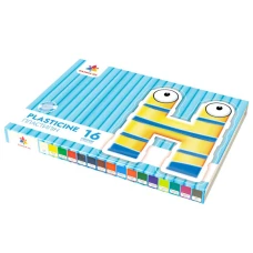 Пластилін "ГАММА'UA" 16 кол. /200317/ 192 г +стек (1/12)