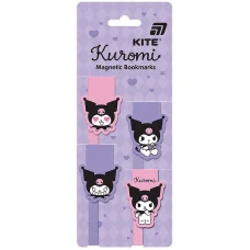 Набір магнітних закладок-лясе "Kite" /HK26-497-2/ Kuromi (1/24) Набір магнітних закладок-лясе "Kite" /HK26-497-2/ Kuromi (1/24)