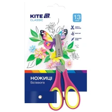 Ножиці дитячі "Kite" /K-123-1/ з гум. вставками, 13см Kite Classic (1/12) Ножиці дитячі "Kite" /K-123-1/ з гум. вставками, 13см Kite Classic (1/12)
