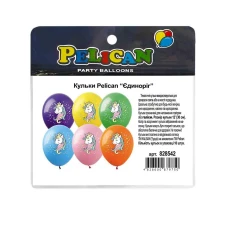 Кульки повітряні "Pelican" /828542/ 12"(30сm) "Єдиноріг" 1-стор. 10шт