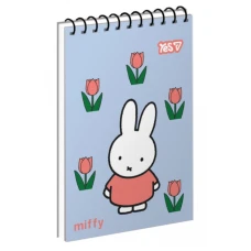 Блокнот А7/80 # спіраль зверху "YES" /152512/ "Miffy: Happy Day" (1/336)