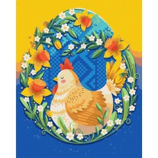 Картина за номерами "Brushme" /BS53953/ "Пасхальне Щастя"  40*50см