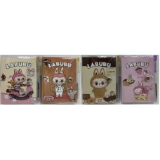 Блокнот 7,5*10см/70арк. /1003800/ == на кнопці з ручкою "Labubu Лабубу" (1/12)