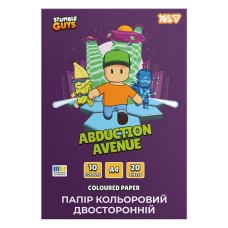Папір кольоровий А4/20арк "YES" /955494/ Stumble Guys  двосторонній, скоба (1/50)