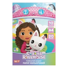 Папір кольоровий А4/20арк "YES" /956845/ Gabby Dollhouse односторонній, скоба (1/50)