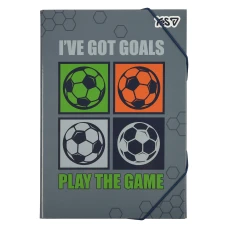Папка для праці картон на гумці А4 "YES" /500255/ Football (1/20)