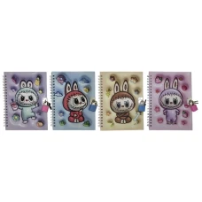 Блокнот 13*18см/48арк. /36638/ #  на замочку "Labubu Лабубу" (1/96)