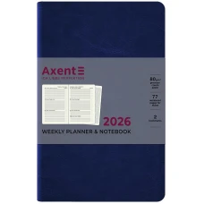 Щотижневик "Axent" 2026 /8521-26-02-A/ Partner City Soft, 125*195, синій (1/12) Щотижневик "Axent" 2026 /8521-26-02-A/ Partner City Soft, 125*195, синій (1/12)