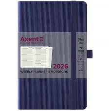 Щотижневик "Axent" 2026 /8515-26-02-A/ Partner Lines, 125*195, темно синій (1/12) Щотижневик "Axent" 2026 /8515-26-02-A/ Partner Lines, 125*195, темно синій (1/12)
