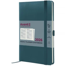 Щотижневик "Axent" 2026 /8505-26-63-A/ Partner Strong, 125*195, лазурний (1/12) Щотижневик "Axent" 2026 /8505-26-63-A/ Partner Strong, 125*195, лазурний (1/12)