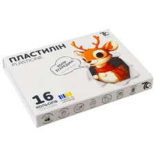 Пластилін "7C:" 16 кол. /7C31602/ 16*8г (1/24)