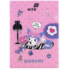 Папка-куточок А4 "Kite" /HK25-248-2/  з клапаном  Kuromi (1/12)