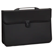 Портфель  2 відд., B4 "4OFFICE" /4-252/ чорний  (1/10)