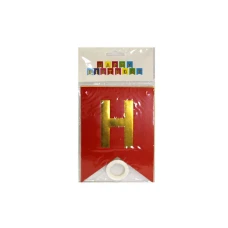 Гірлянда-розтяжка прапорці "WB" /HB-1101/ HAPPY BIRTHDAY 12*17см, різнокольорові (1/12)