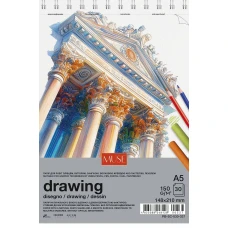 Альбом для ескізів "MUSE" A5/30арк./PB-SC-030-337/ спіраль, 150 г/м2 (4)