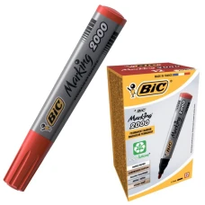Маркер "BIC" 2000 перманент /8209133/(033) червоний (12/384)