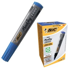 Маркер "BIC" 2000 перманент /8209143/(064) синій (12/384)