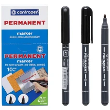 Маркер "Centropen" /2836/01/ перманентний 2мм, чорний (10)