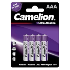 Батарейка "Camelion" /LR03/4bl/043/042/286/ Ultra Alkaline, лужна, 1,5V, мізинчик (4/48/286) Батарейка "Camelion" /LR03/4bl/043/042/286/ Ultra Alkaline, лужна, 1,5V, мізинчик (4/48/286)