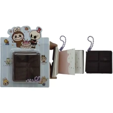 Блокнот 5*4см/64арк. /1702-3/ міні арома обклад. силікон "Шоколад Лабубу Labubu" (1/36)