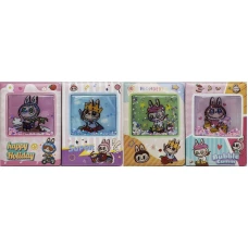 Блокнот А5/96арк. /SC-10-8/ # шкір/зам., "Сипкі блискітки-Labubu Лабубу" (1/48)