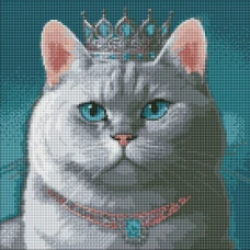 Алмазная мозаика "Идейка" /AMO7620/ "Гордый король" с АВ стразами 40*40см