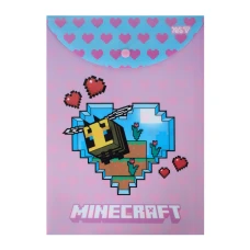 Папка-конверт на кнопці А4 "Yes" /492339/ Minecraft (12/120)
