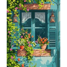 Картина за номерами "Ідейка" /KHO6348/ "Будинок у саду" 40x50см