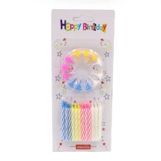 Набір свічок для торту "JO" /DSCN9452/ "Happy Birthday", блістер (1/24)
