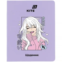 Щоденник шкільний "Kite" /K26-283-6/ м'яка обкл. PU, Anime (1/18)