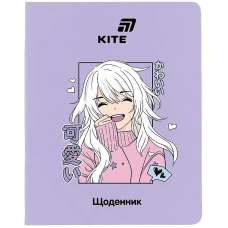 Щоденник шкільний "Kite" /K26-283-6/ м'яка обкл. PU, Anime (1/18)