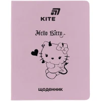 Щоденник шкільний "Kite" /HK26-283-1/ м'яка обкл. PU, Hello Kitty (1/18)
