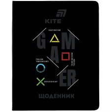 Щоденник шкільний "Kite" /K26-264-1/  тверда обкл. PU, Gamer (1/18)