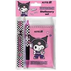 Блокнот А6/48 "Kite" /HK25-S03/ + ручка,олівець,лінійка, 4предмети, Kuromi Куромі (1/20)