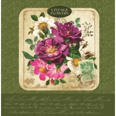 Блокнот 1В759  "Аркуш" "Квіти" 80арк.# 198*201  Інтегр.обкл. (1/16)