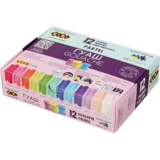 Гуаш "ZiBi" 12 кол. 20мл /ZB.6692/ PASTEL, в карт.коробці, KIDS Line (1/12/48)