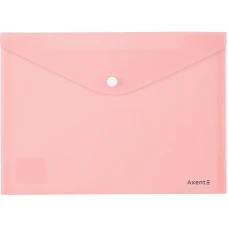 Папка-конверт на кнопці А5 "Axent" /1522-10-A/ Pastelini, рожева (12/360)
