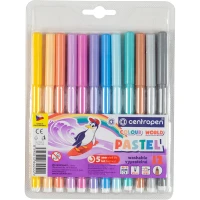 Фломастери "Centropen" 12 кол. /7550/12 TP/ ПАСТЕЛЬНІ (1/24)
