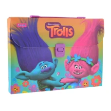 Портфель дитячий А4 "1В" /491308/ "Trolls" пластикова коробка (1/12/48)