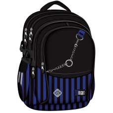 Рюкзак шкільний "ST.RIGHT" /BP01/ BLACK & BLUE 667503, 43*32*21 см